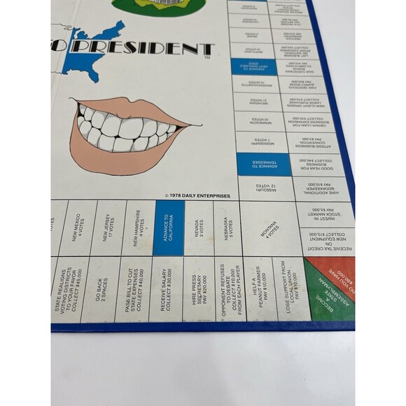 Vintage VTG Rare 1978 Peanuts to President Board Game Missing Money - Picture 3 of 16